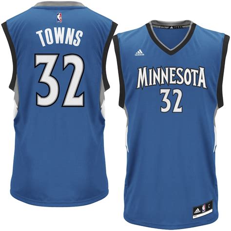 youth minnesota timberwolves kari-anthony towns adidas blue replica jersey|mn timberwolves kids jersey.